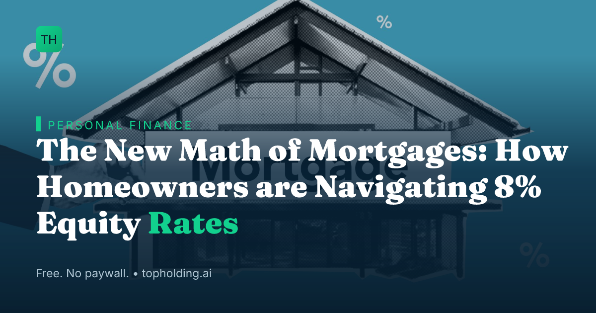 The New Math of Mortgages: How Homeowners are Navigating 8% Equity Rates