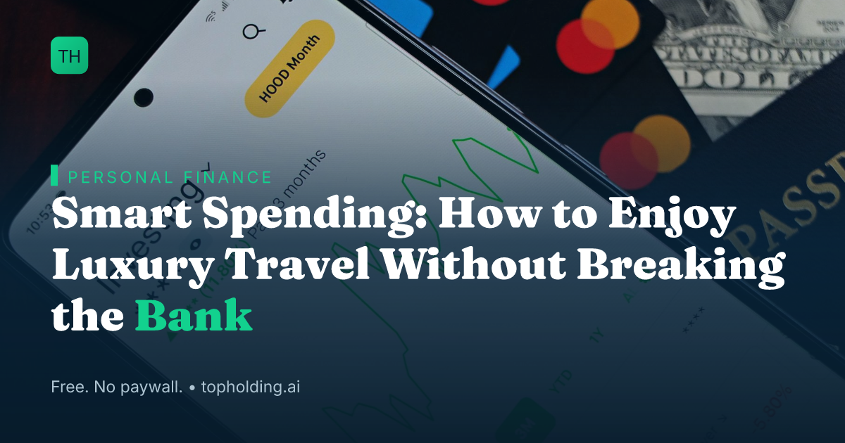 Smart Spending: How to Enjoy Luxury Travel Without Breaking the Bank