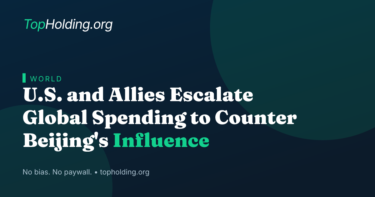 U.S. and Allies Escalate Global Spending to Counter Beijing's Influence