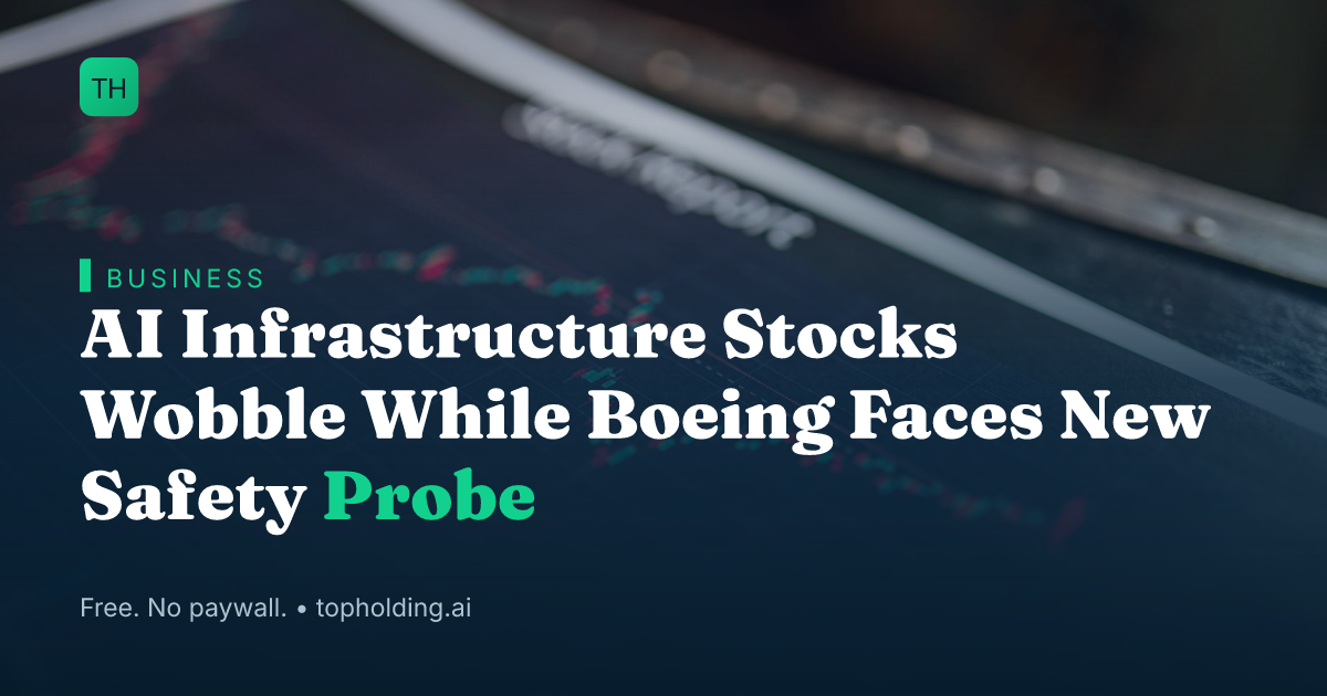AI Infrastructure Stocks Wobble While Boeing Faces New Safety Probe