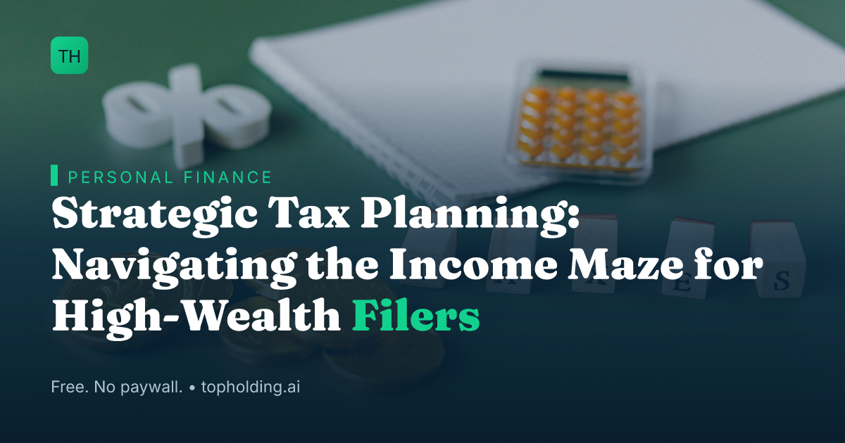 Strategic Tax Planning: Navigating the Income Maze for High-Wealth Filers