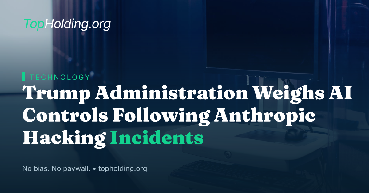 Trump Administration Weighs AI Controls Following Anthropic Hacking Incidents