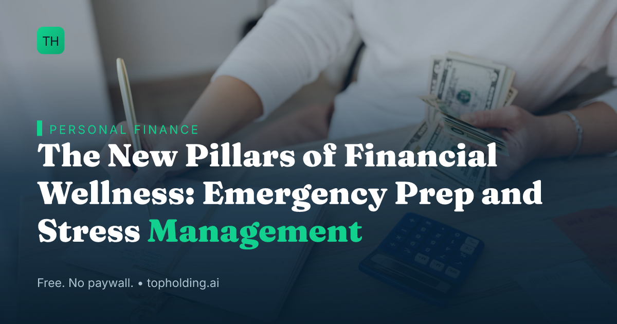 The New Pillars of Financial Wellness: Emergency Prep and Stress Management