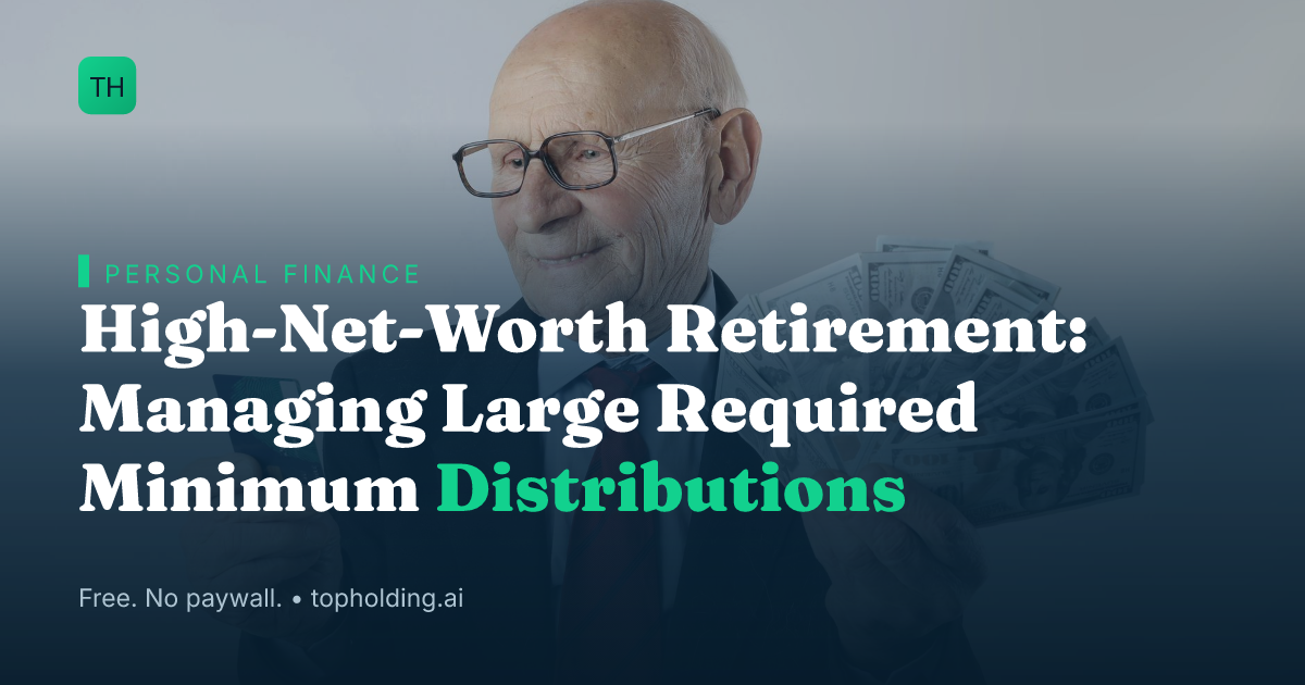 High-Net-Worth Retirement: Managing Large Required Minimum Distributions