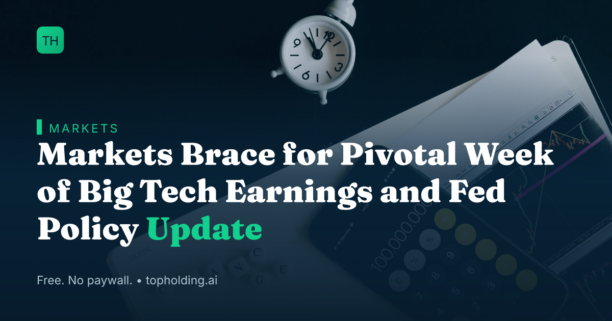 Markets Brace for Pivotal Week of Big Tech Earnings and Fed Policy Update
