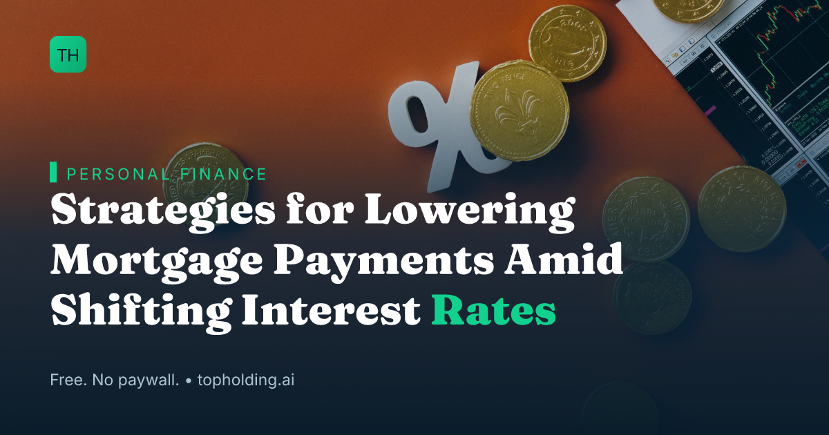 Strategies for Lowering Mortgage Payments Amid Shifting Interest Rates