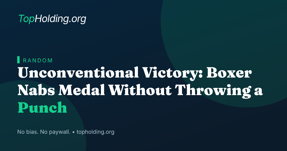 Unconventional Victory: Boxer Nabs Medal Without Throwing a Punch