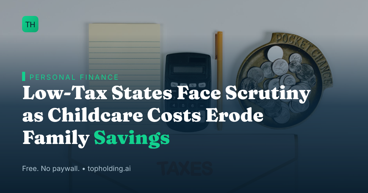 Low-Tax States Face Scrutiny as Childcare Costs Erode Family Savings