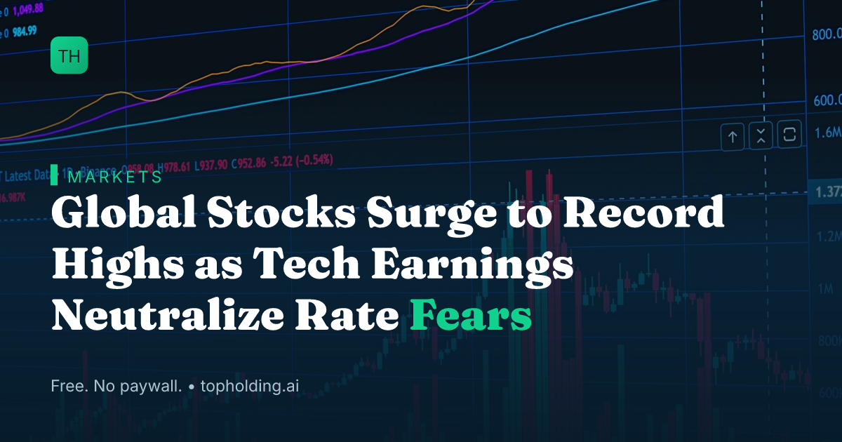 Global Stocks Surge to Record Highs as Tech Earnings Neutralize Rate Fears
