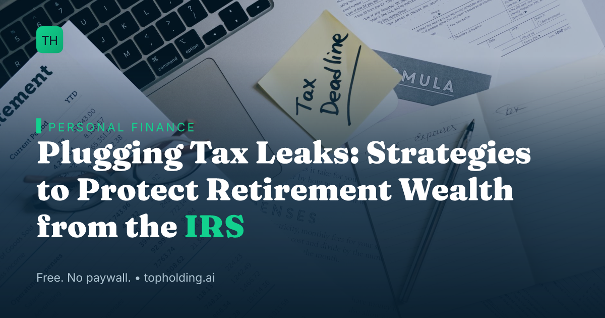 Plugging Tax Leaks: Strategies to Protect Retirement Wealth from the IRS