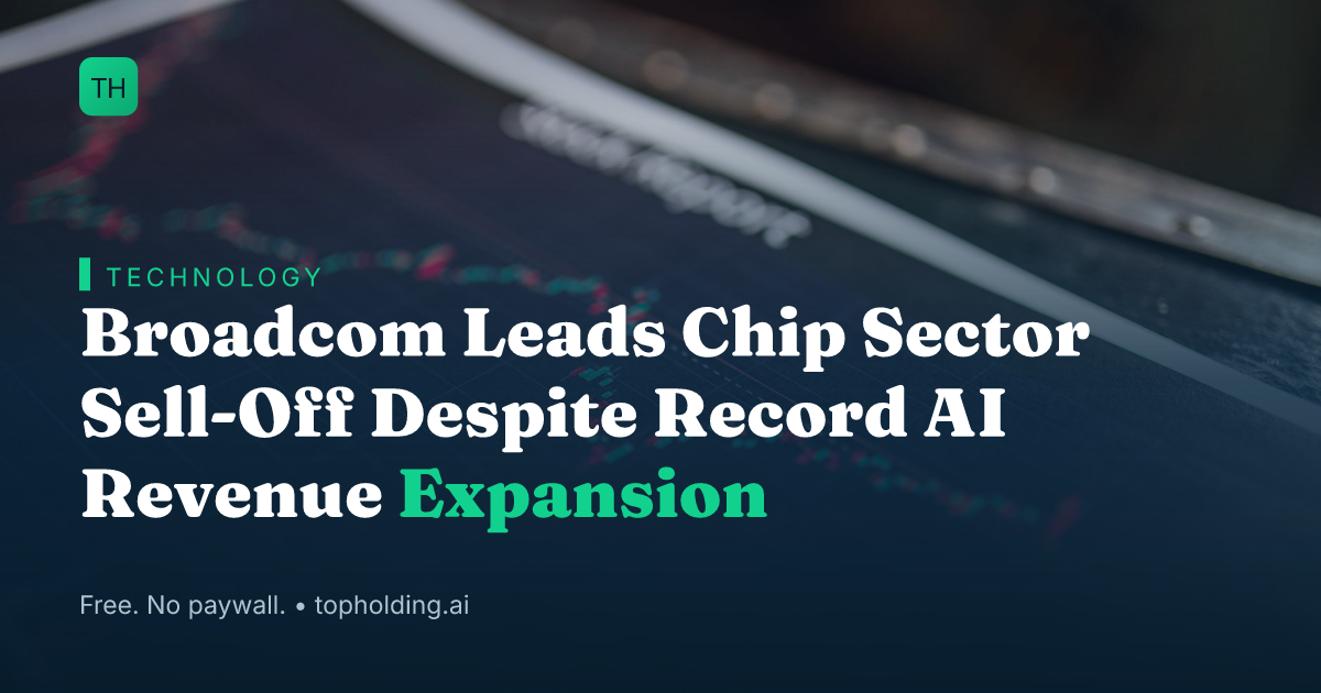 Broadcom Leads Chip Sector Sell-Off Despite Record AI Revenue Expansion
