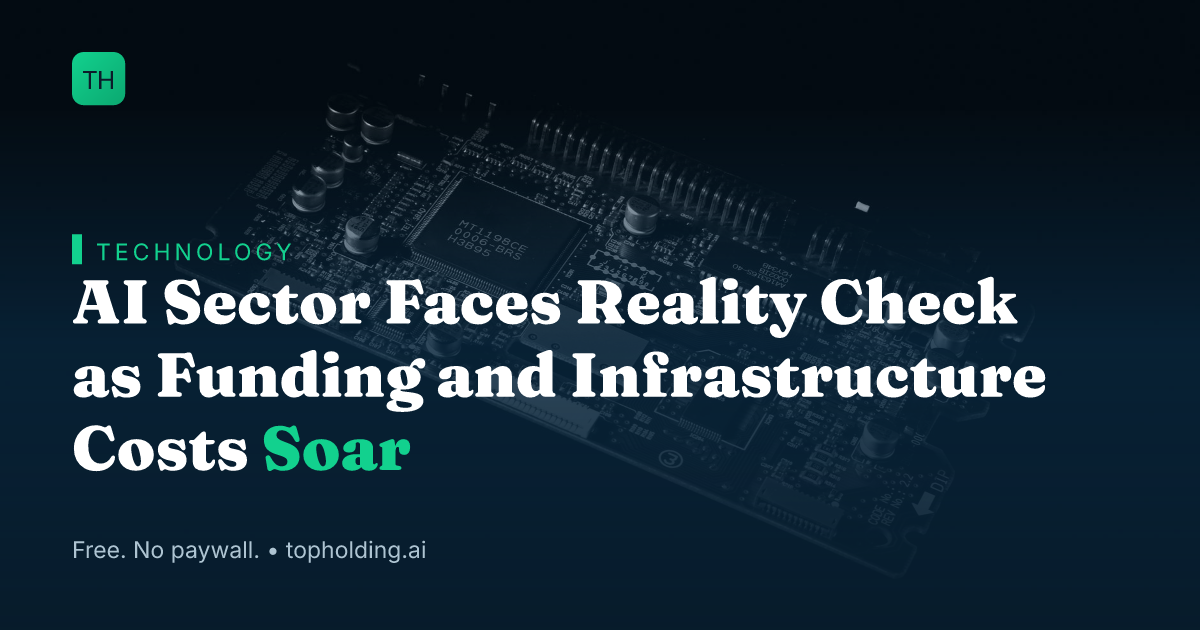 AI Sector Faces Reality Check as Funding and Infrastructure Costs Soar