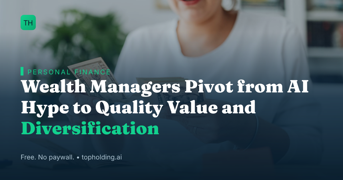 Wealth Managers Pivot from AI Hype to Quality Value and Diversification