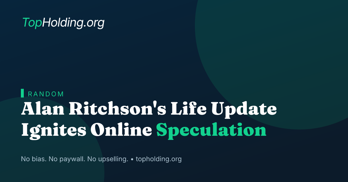 Alan Ritchson's Life Update Ignites Online Speculation