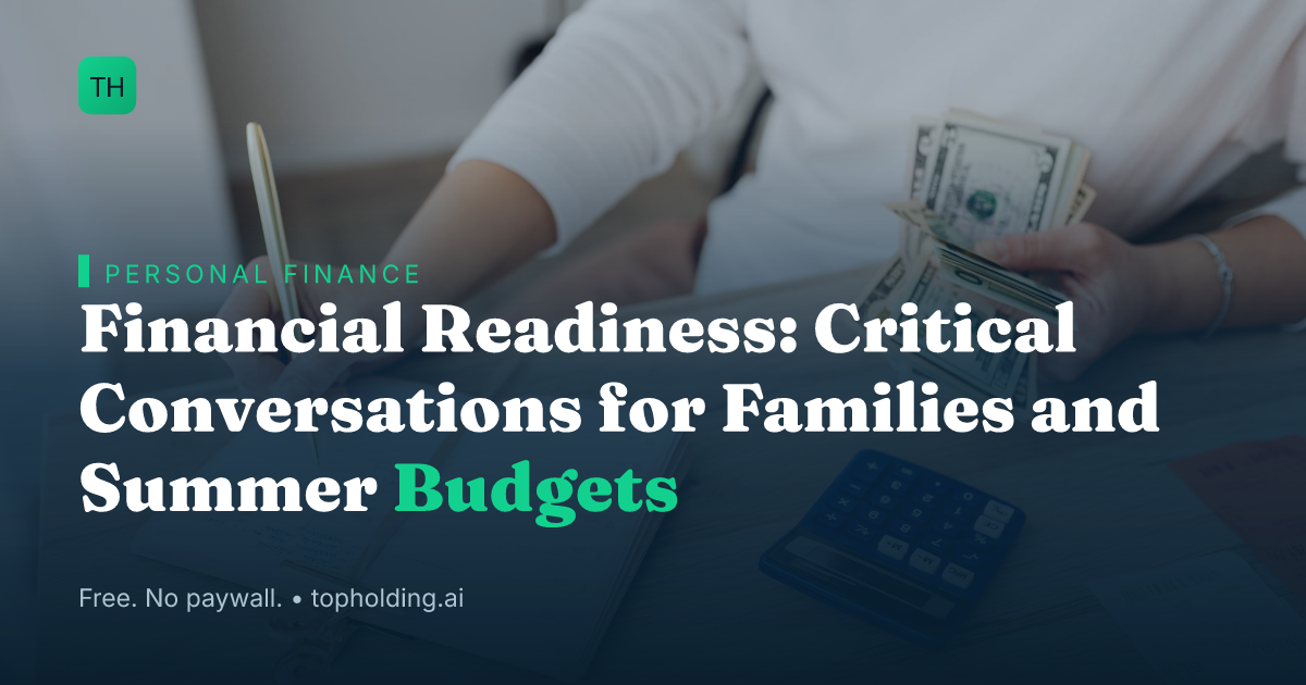Financial Readiness: Critical Conversations for Families and Summer Budgets