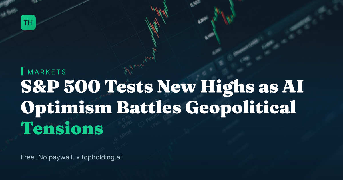 S&P 500 Tests New Highs as AI Optimism Battles Geopolitical Tensions