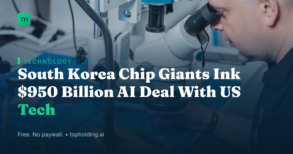 South Korea Chip Giants Ink $950 Billion AI Deal With US Tech