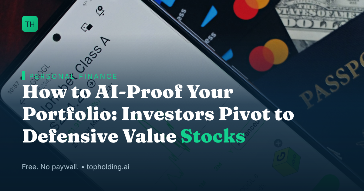 How to AI-Proof Your Portfolio: Investors Pivot to Defensive Value Stocks