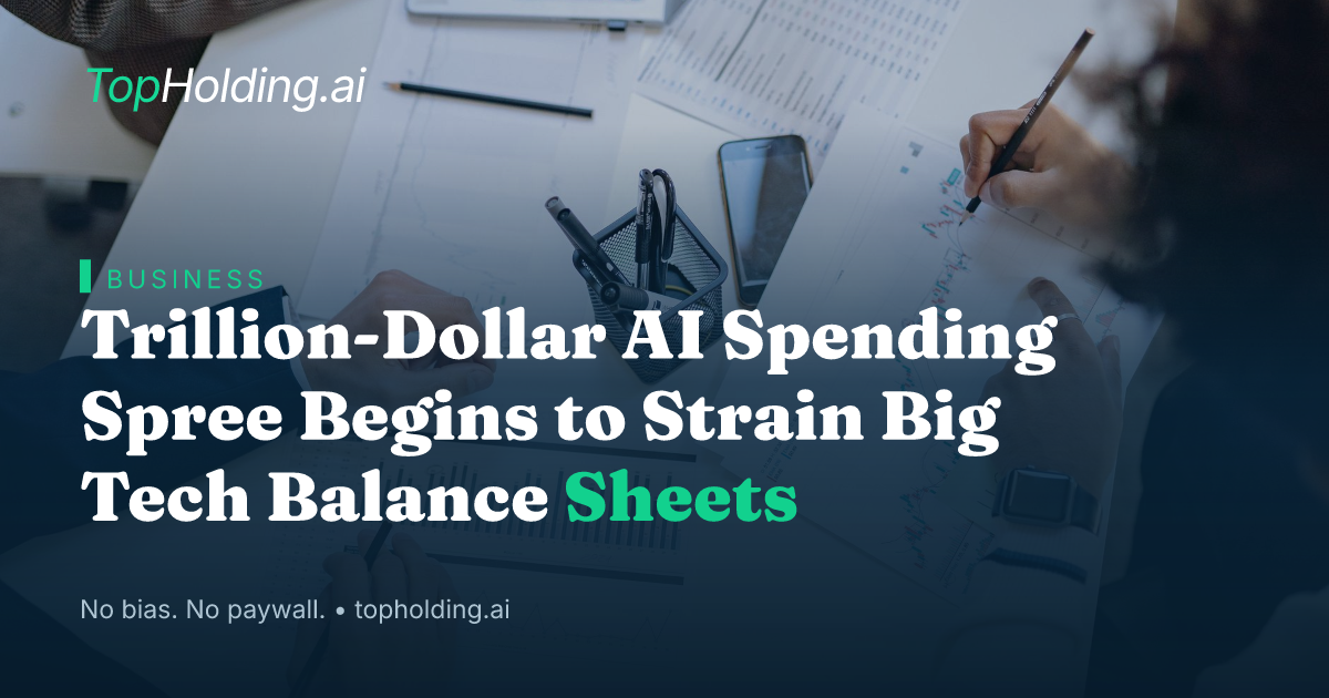 Trillion-Dollar AI Spending Spree Begins to Strain Big Tech Balance Sheets