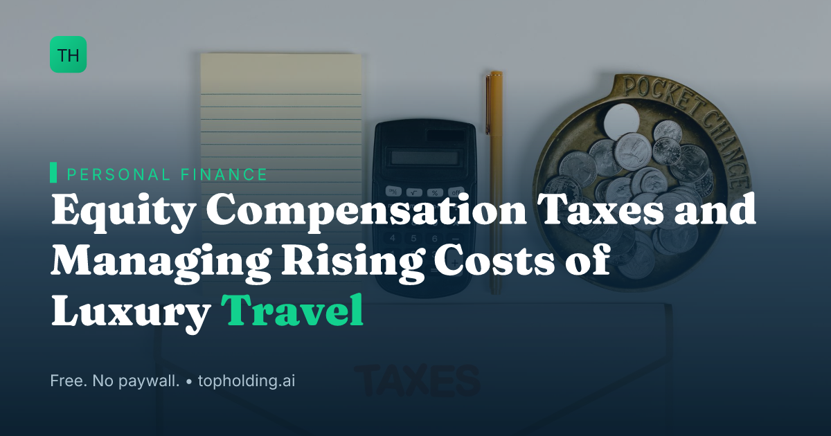 Equity Compensation Taxes and Managing Rising Costs of Luxury Travel