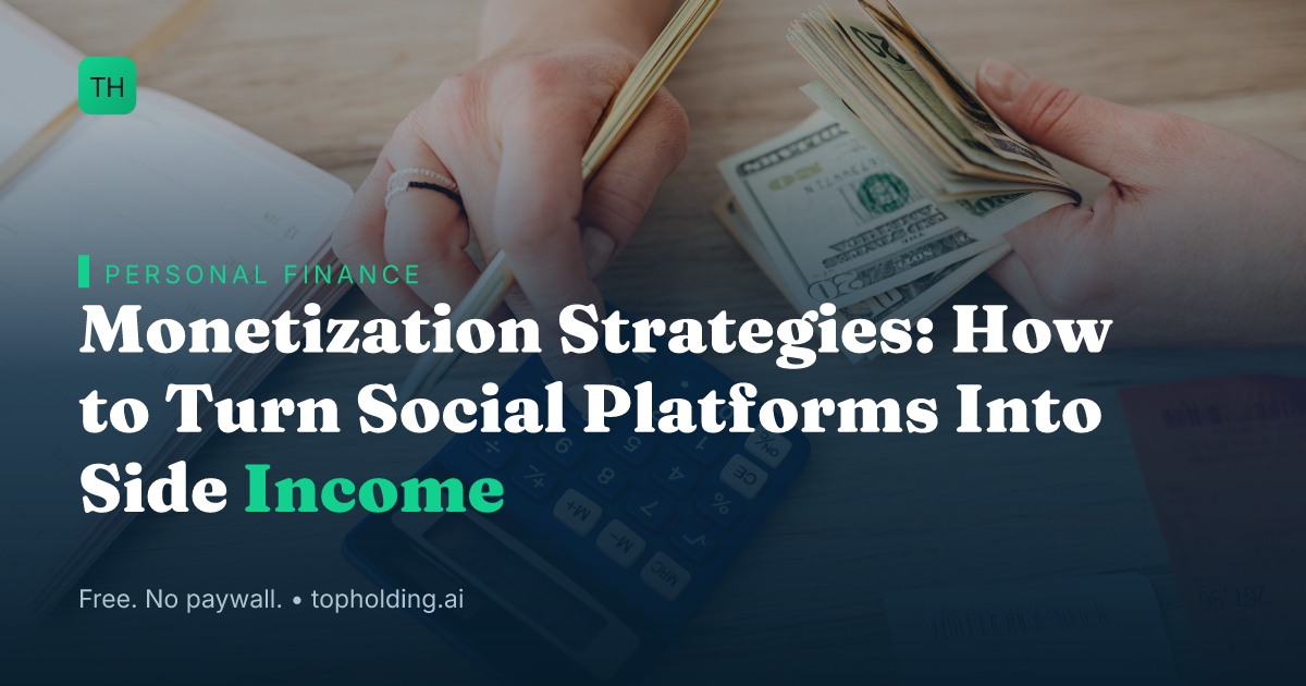Monetization Strategies: How to Turn Social Platforms Into Side Income