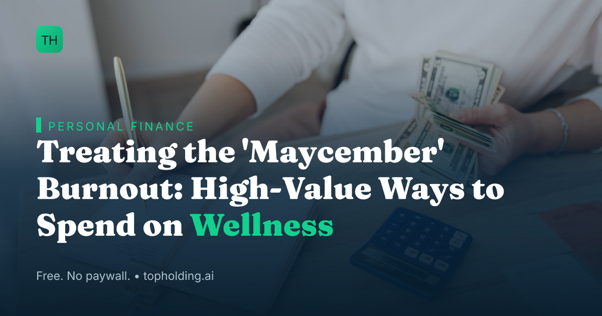 Treating the 'Maycember' Burnout: High-Value Ways to Spend on Wellness
