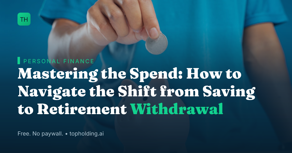 Mastering the Spend: How to Navigate the Shift from Saving to Retirement Withdrawal