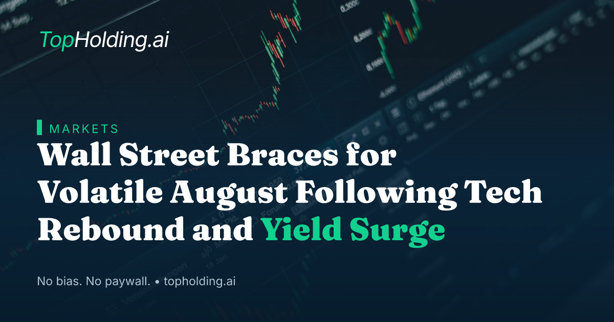Wall Street Braces for Volatile August Following Tech Rebound and Yield Surge