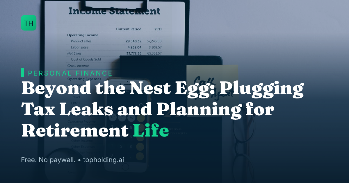 Beyond the Nest Egg: Plugging Tax Leaks and Planning for Retirement Life
