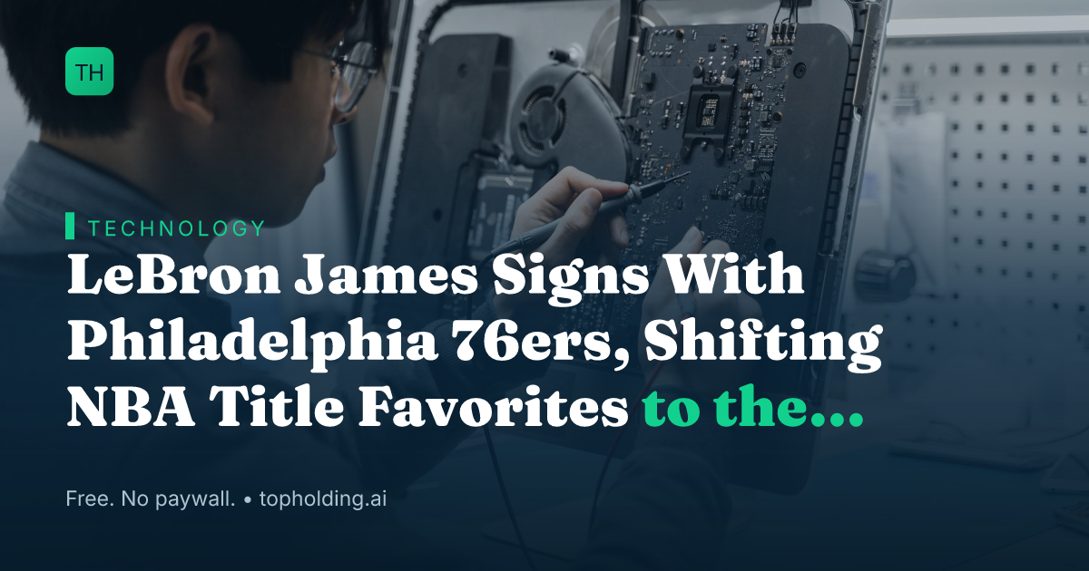 LeBron James Signs With Philadelphia 76ers, Shifting NBA Title Favorites to the East