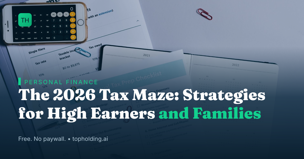 The 2026 Tax Maze: Strategies for High Earners and Families