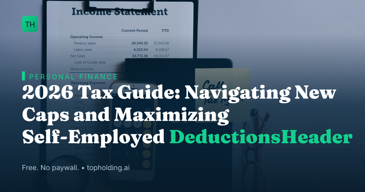 2026 Tax Guide: Navigating New Caps and Maximizing Self-Employed DeductionsHeader