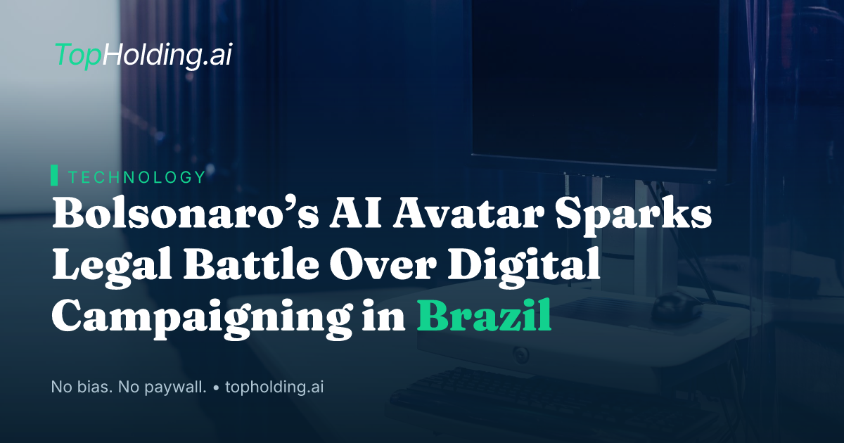 Bolsonaro’s AI Avatar Sparks Legal Battle Over Digital Campaigning in Brazil