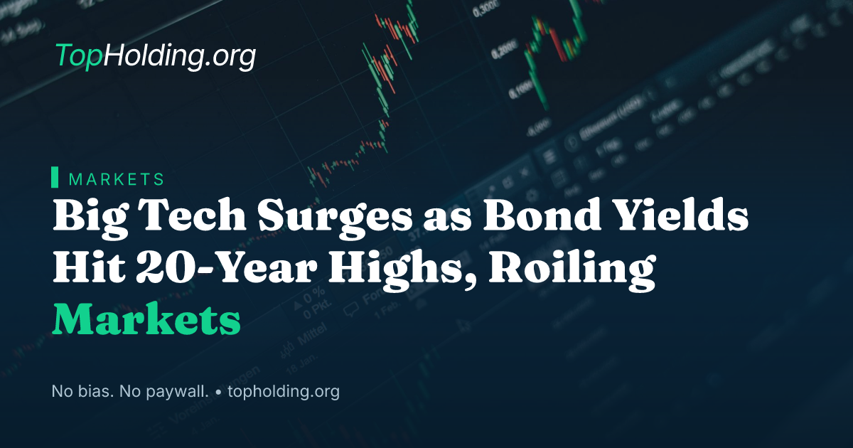 Big Tech Surges as Bond Yields Hit 20-Year Highs, Roiling Markets