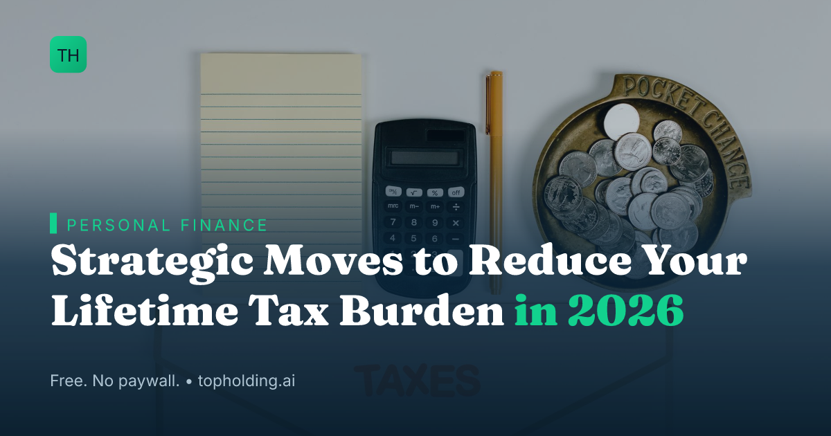 Strategic Moves to Reduce Your Lifetime Tax Burden in 2026