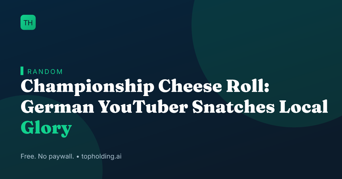 Championship Cheese Roll: German YouTuber Snatches Local Glory