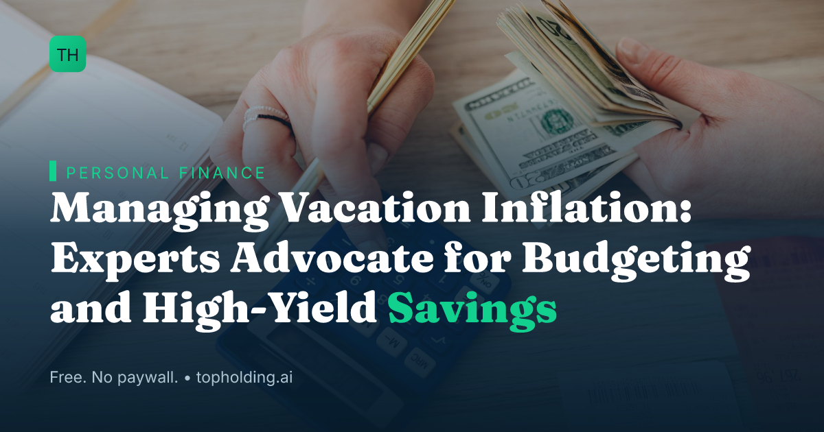 Managing Vacation Inflation: Experts Advocate for Budgeting and High-Yield Savings