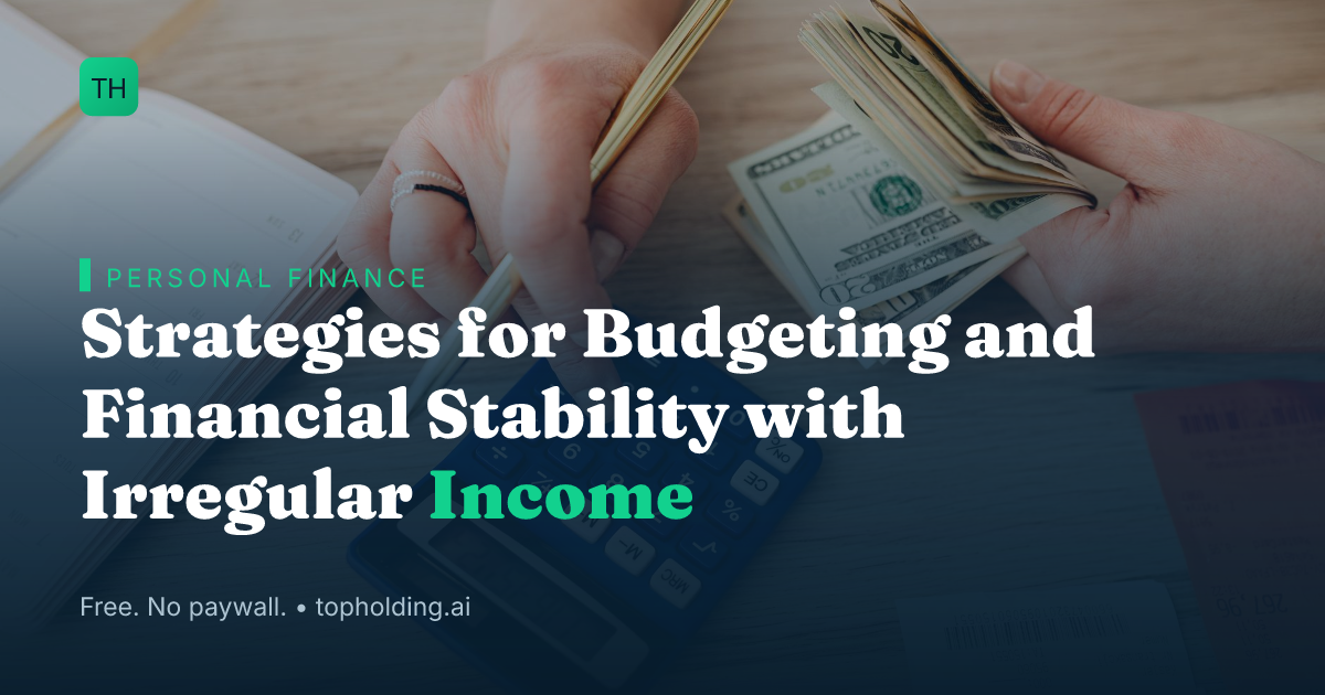 Strategies for Budgeting and Financial Stability with Irregular Income