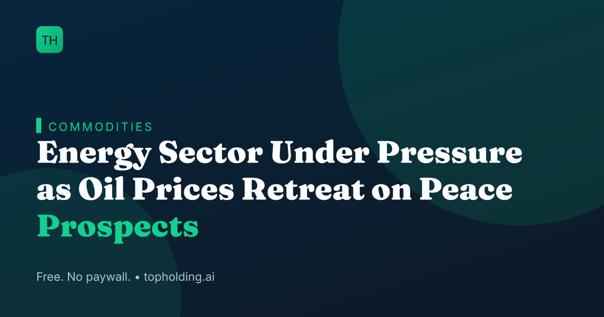 Energy Sector Under Pressure as Oil Prices Retreat on Peace Prospects