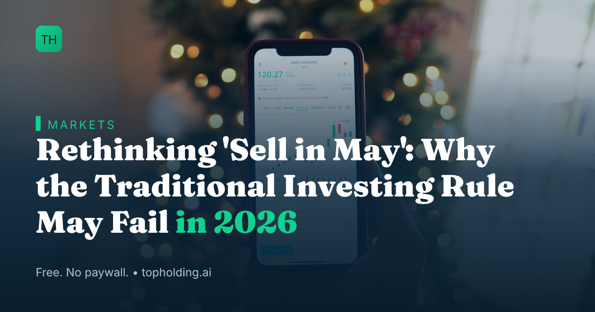 Rethinking 'Sell in May': Why the Traditional Investing Rule May Fail in 2026