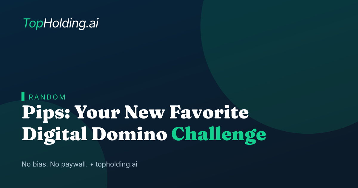 Pips: Your New Favorite Digital Domino Challenge