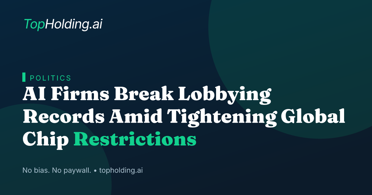 AI Firms Break Lobbying Records Amid Tightening Global Chip Restrictions