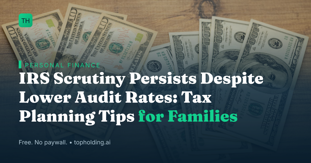 IRS Scrutiny Persists Despite Lower Audit Rates: Tax Planning Tips for Families