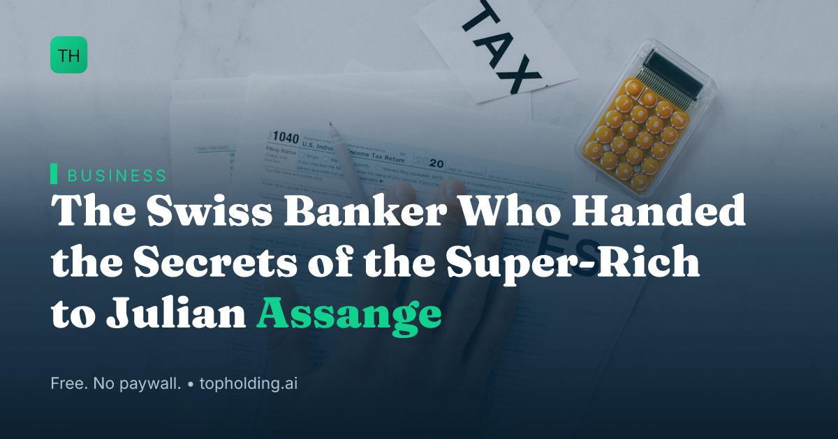 The Swiss Banker Who Handed the Secrets of the Super-Rich to Julian Assange