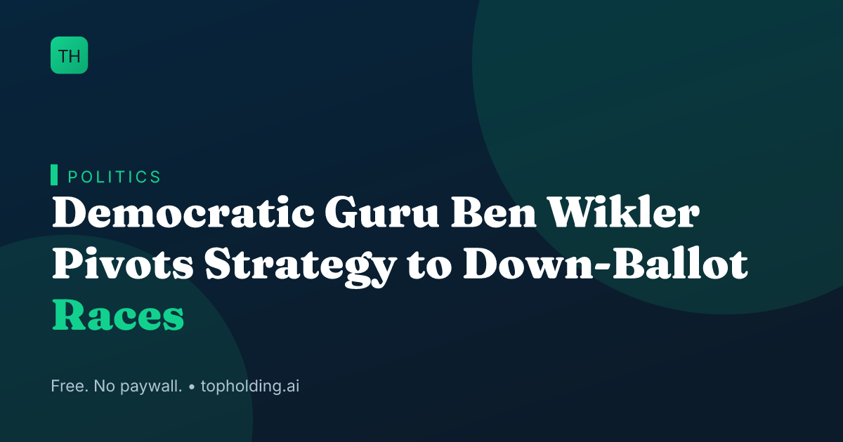 Democratic Guru Ben Wikler Pivots Strategy to Down-Ballot Races