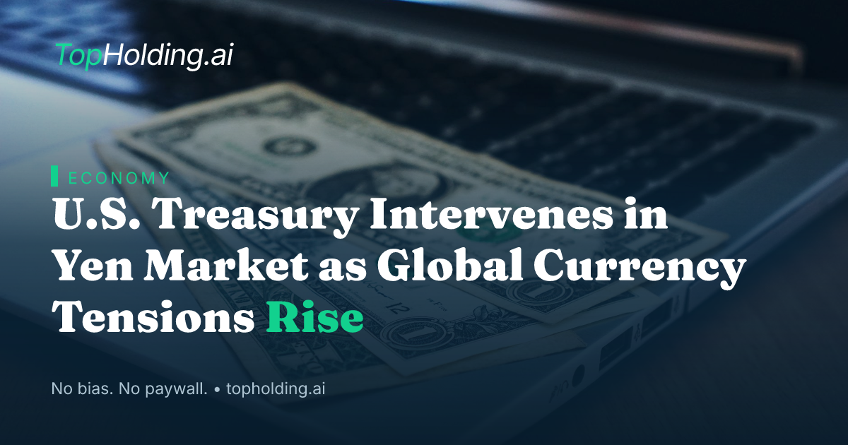 U.S. Treasury Intervenes in Yen Market as Global Currency Tensions Rise