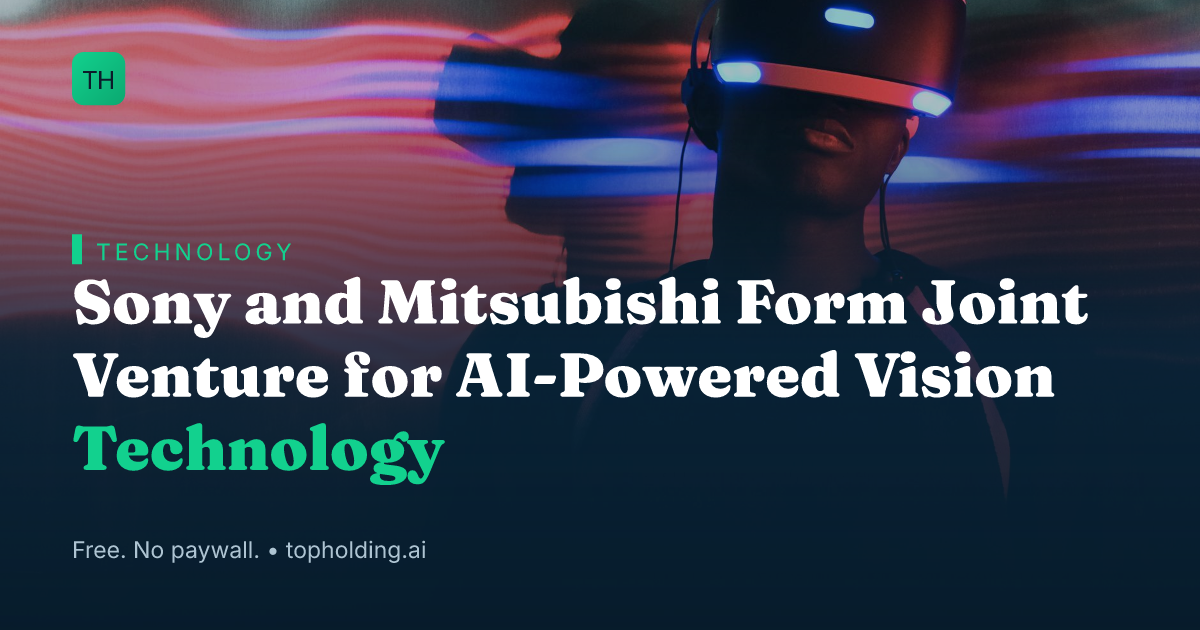 Sony and Mitsubishi Form Joint Venture for AI-Powered Vision Technology
