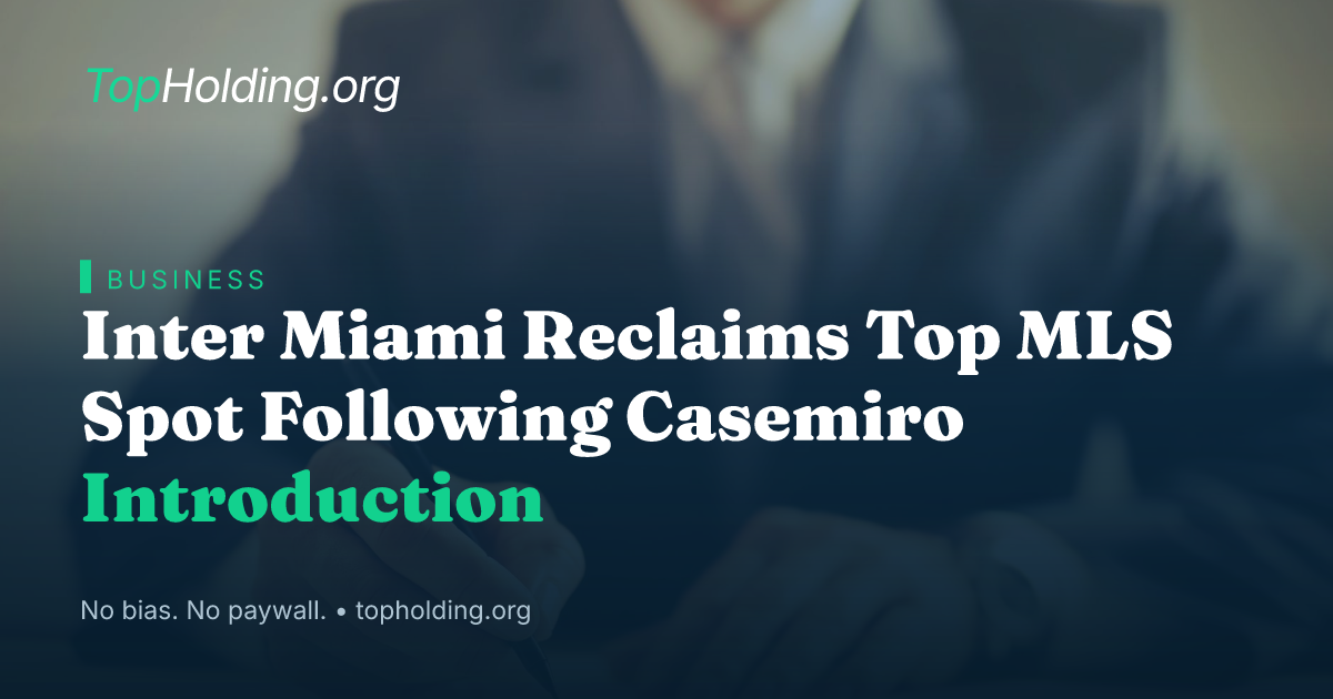 Inter Miami Reclaims Top MLS Spot Following Casemiro Introduction