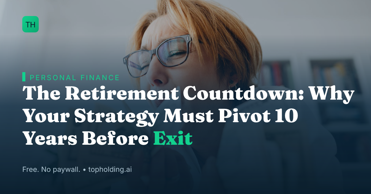 The Retirement Countdown: Why Your Strategy Must Pivot 10 Years Before Exit