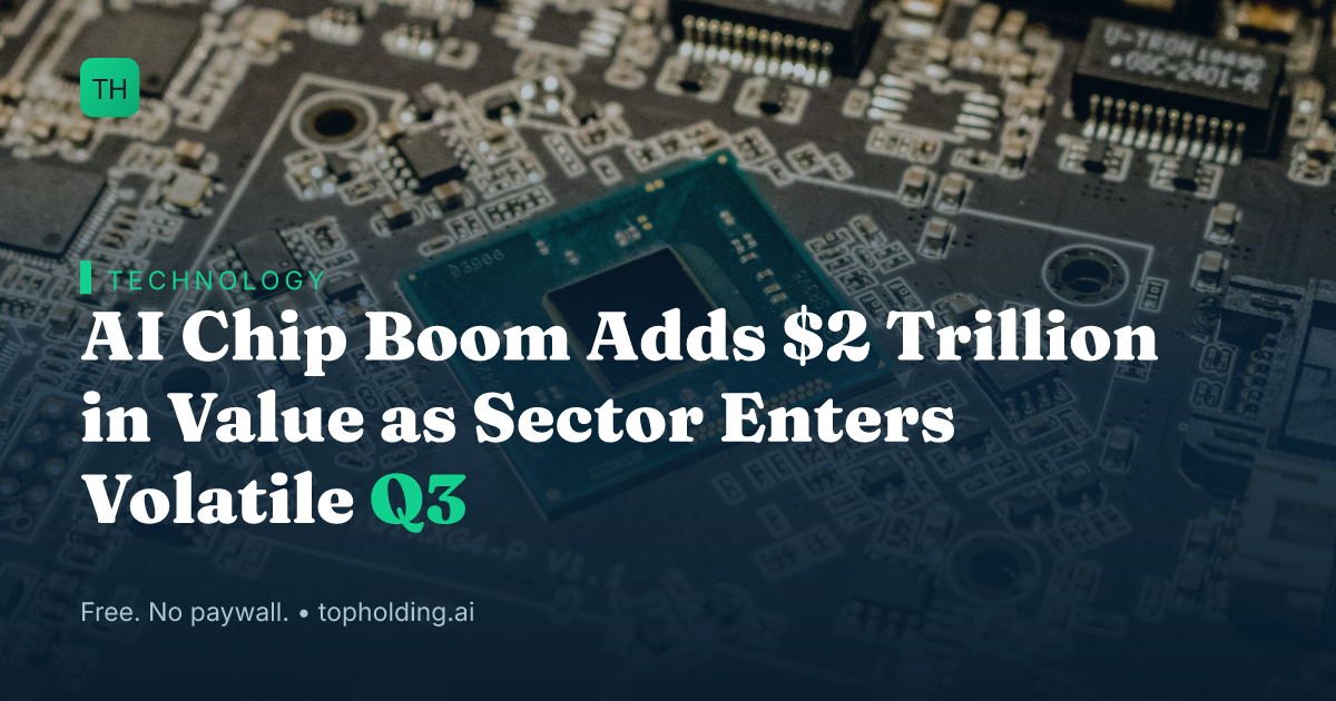 AI Chip Boom Adds $2 Trillion in Value as Sector Enters Volatile Q3